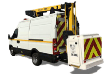 Van Hire Manchester Airport - White 3.5T Cherry Picker with 12.5M Reach - Van hire Manchester airport
